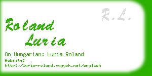 roland luria business card